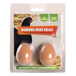 RUBBER NEST EGGS 2 PK